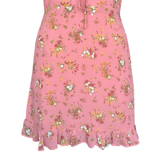 New Reformation Mya Mini Dress in Rosato Pink - Picture 7 of 12